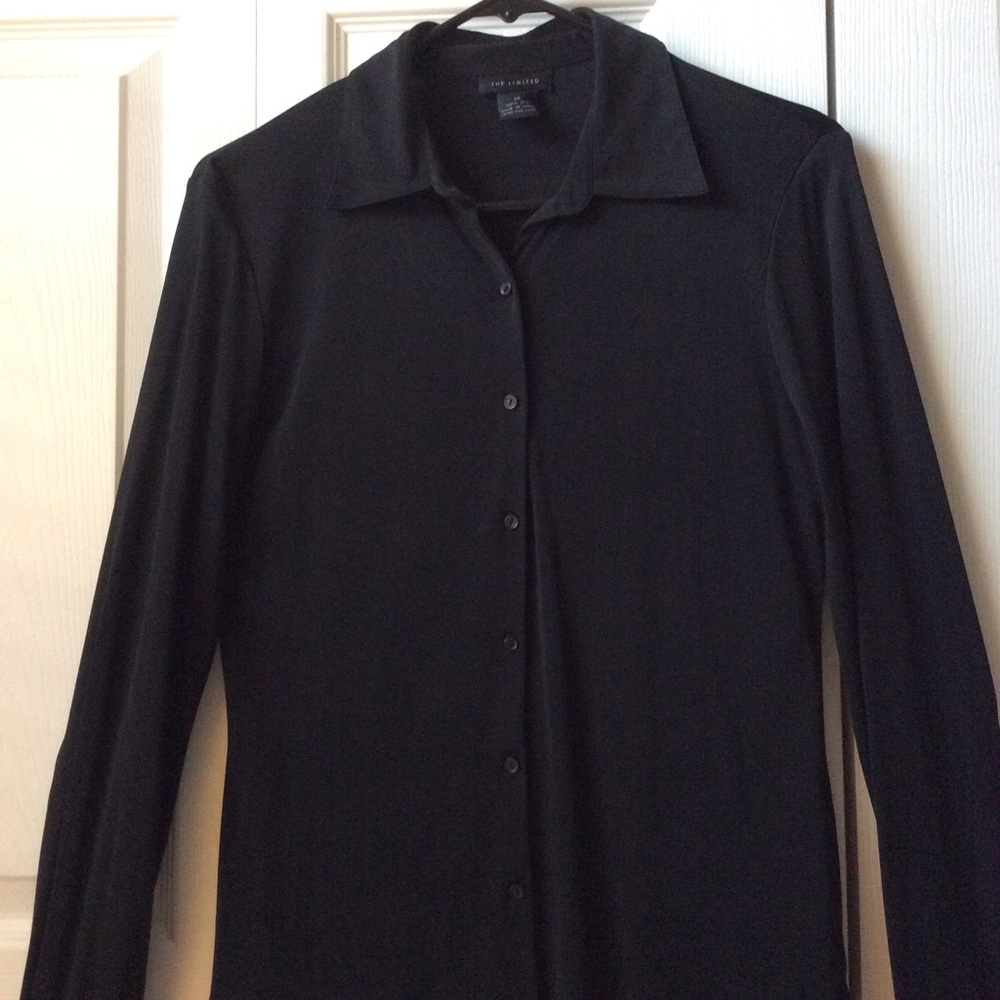 The Limited Black Silk Blouse